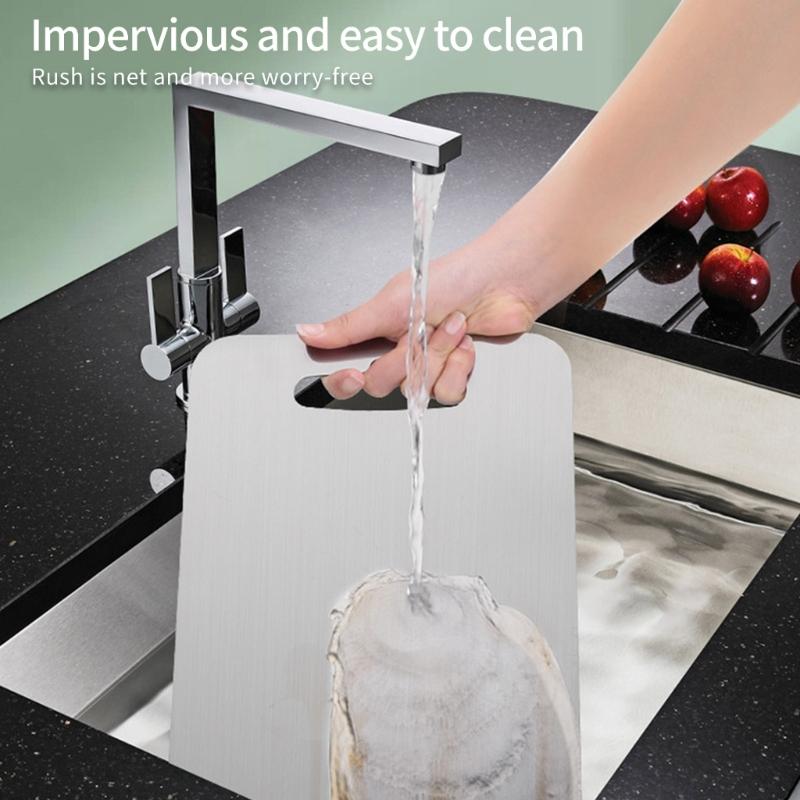 Titaniums Chopping Board For Meat Vegetables Fruits Double-Sided Nonslip Food Preparation Board Kitchen Tool