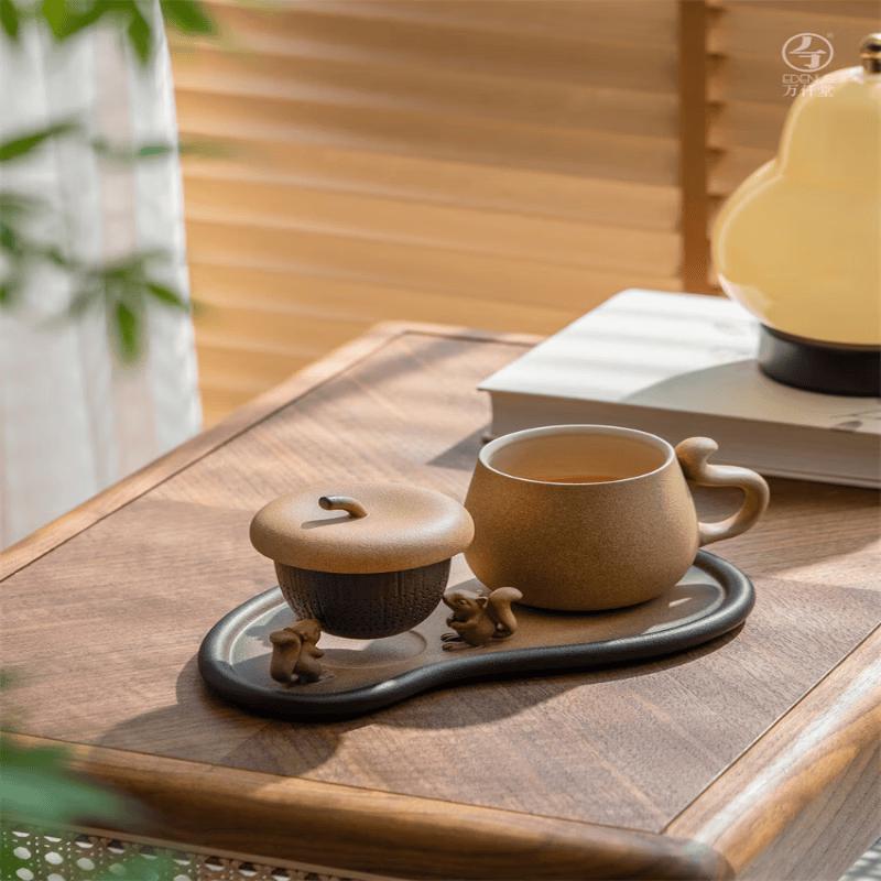 Edenus Ceramic Tea/Coffee Mug with Saucer