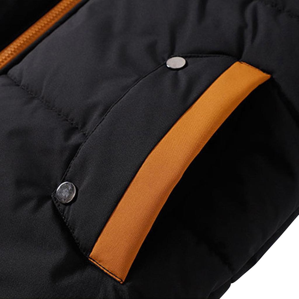 Men's Outdoor Casual Hooded Waterproof Vest, Loose Waistcoat With Cotton And Thick Warm Jacket