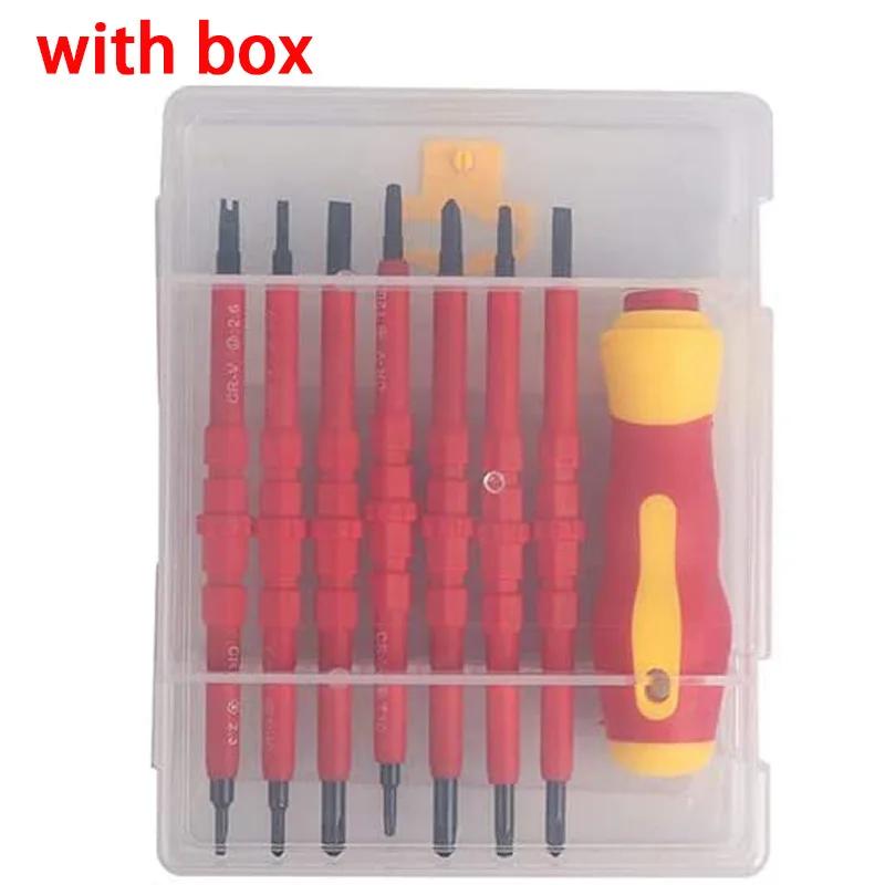 High Voltage Electrician Screwdriver Set Insulated Screwdriver 1000VPhillips Slotted Screwdriver Multi-function Electrician Tool