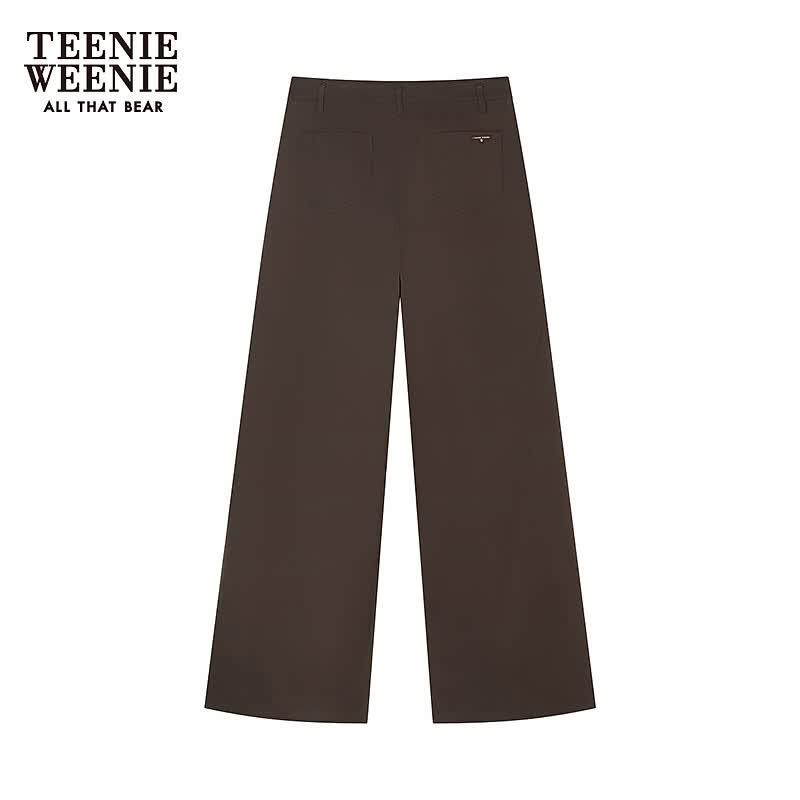 Teenie Weenie Women's High-Waisted Pleated Cocoon Trousers