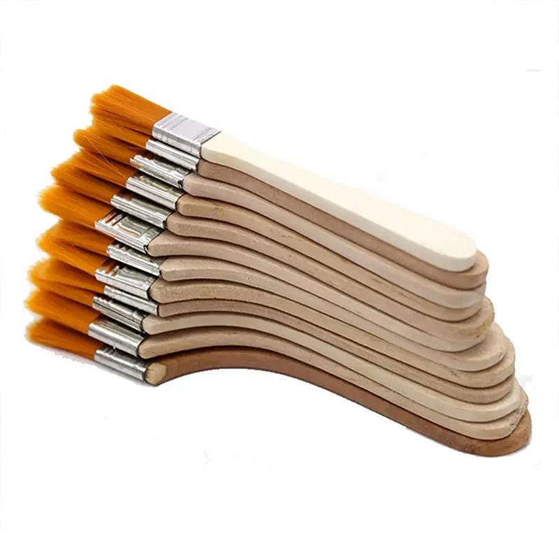 12Pcs Art Brushes Nylon Paint Brush Set High Quality Synthetic Bristles for Acrylic Oil Watercolor Drawing and Art Supplies