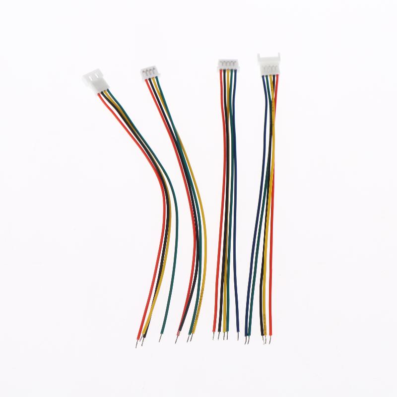 10 Stück Mini Micro JST Stecker 1,25 mm Kabel mit 2/3/4/5/6 Pin Stecker Buchse 100 mm Set Für Elektronische Komponenten