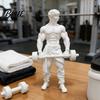 Bodybuilding Desk Decor 3D Printed Muscle Man Ornament, Fitness-Themed Sculpture for Bodybuilders, Gym Cabinet Decoration Sports Figure Weightlifting