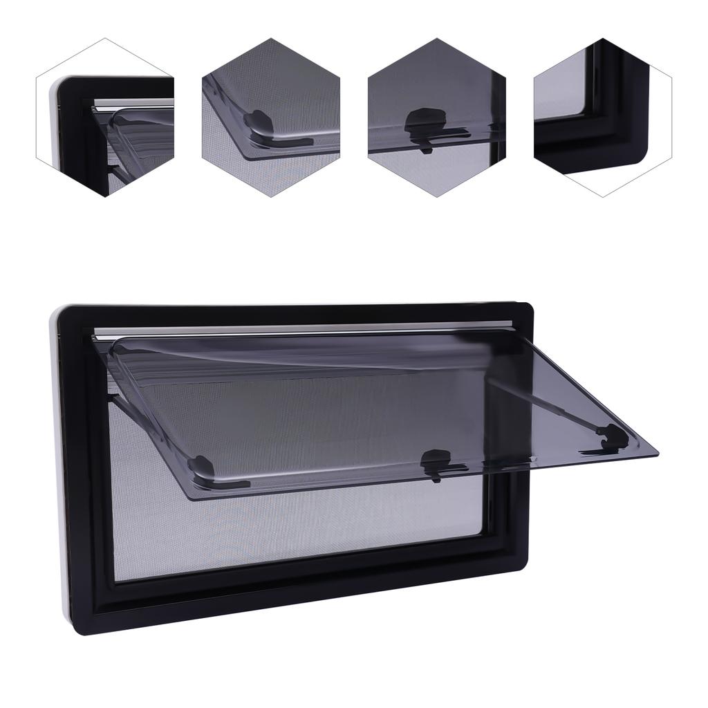 900*500mm 70° Caravan Extrapolated Ventilation Rv Caravan Camper Window With Blind Screen For Vehicles, Motorhomes, Caravans