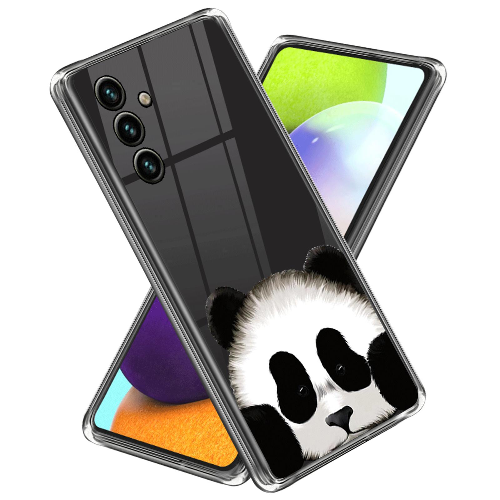 

For Samsung Galaxy A55 5G Case Soft TPU Pattern Printed Protective Back Cover Cute Panda