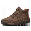 2025 Spring And Autumn Business Casual Versatile Comfortable Lace-Up Leather Shoes Casual Shoes Soft Leather Boots Fashion