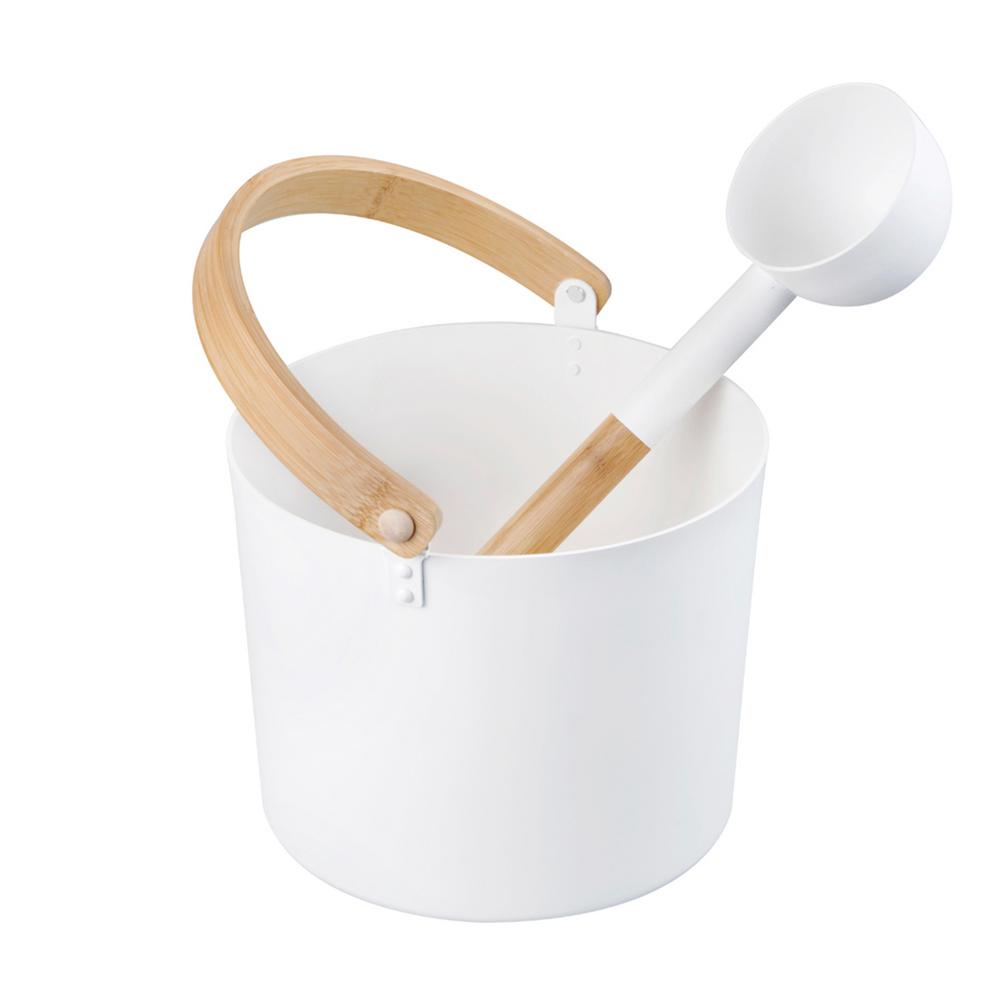 Bathroom For Shower Aluminum Sauna Bucket Hotel Gift Long Handle Spoon Home Weight Loss Supplies Bath Accessories Large Capacity