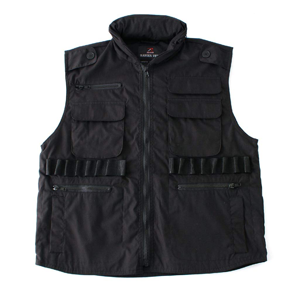 

Rothco Ranger Black Size Men s Vest, (7557), M, [Authorized Retailer]