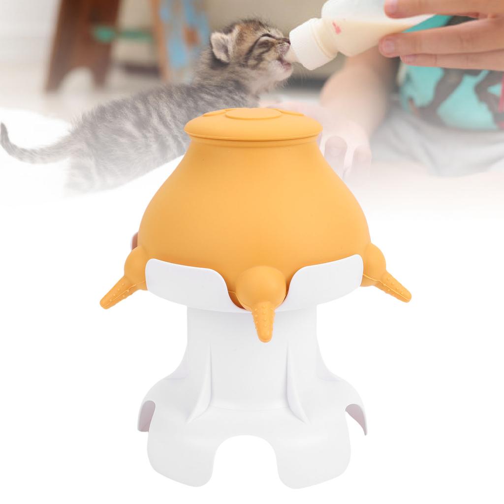 Puppy Milk Feeder Multifunctional Food Grade Silicone Elevated Puppy Water Milk Feeder Nursing Station
