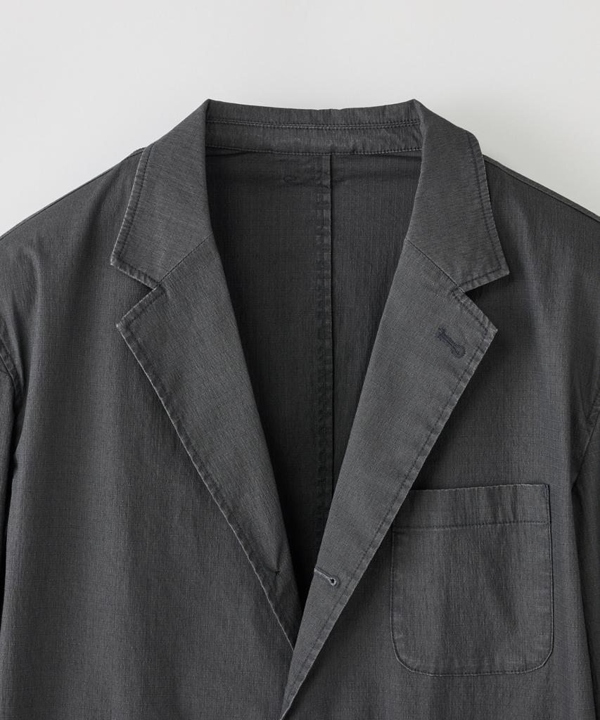 Stco Diems Garment Washed Ripstop Blazer_Charcoal Gray (Oversized)_Djaxa63Osc
