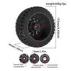 4 Pieces Tires DIY Accessory Easy Installation Model Spare Part Replacement Upgrade Accessories