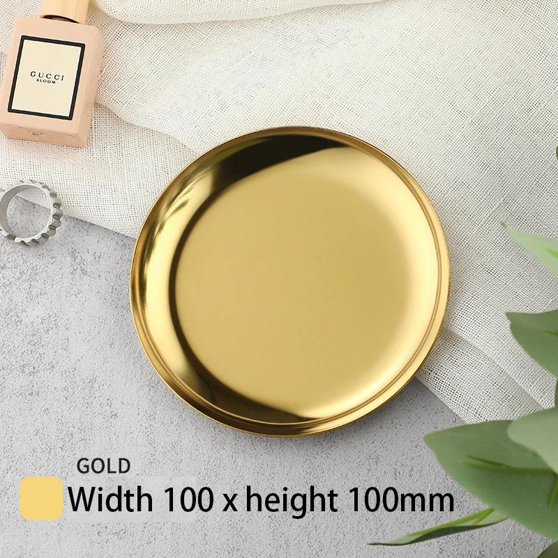 Modern Simple Stainless Steel Metal Water Drop Multi-shape Snack Tray Storage Jewelry Storage Metal Decoration Storage Organizer