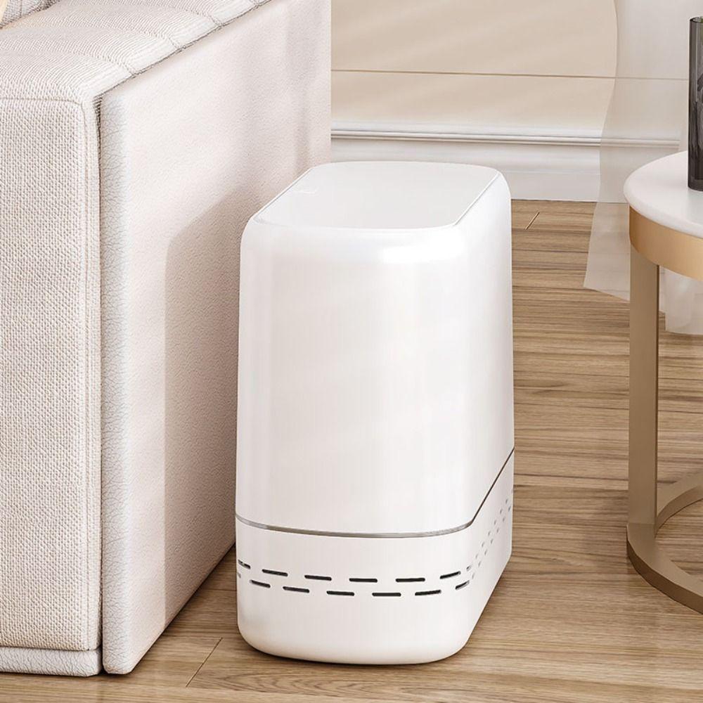 Storage Bucket Waterproof Bin with Lid Desktop Garbage Bin Sealed Trash Can  Bathroom