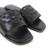 Hermes Sandals Frog Chaine d'Ancre Leather Flats Black Leather Women 36.5 Used