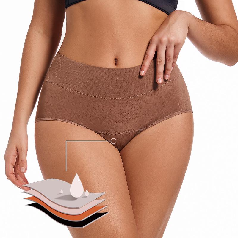 Multi-color 3-Layer Absorbent Menstrual Underwear for Women - Breathable, Leak-Proof Physiological Pants