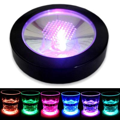 LED Drink Coasters Cup Coaster with Light Gravity Sensor Drink Pads for Bar Party Club