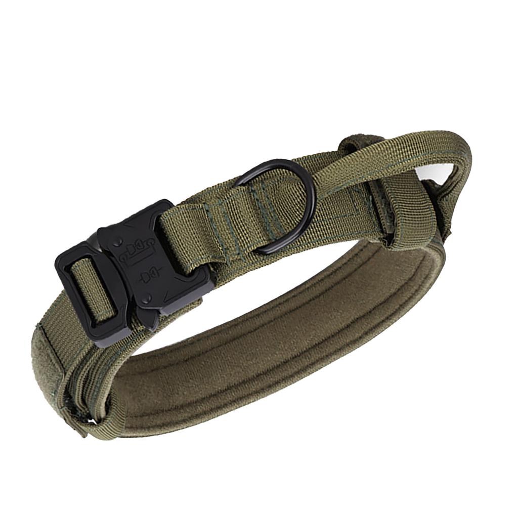 Dog Training Collar Professional Nylon Webbing Neck Protection Adjustable Pet Collar for Medium