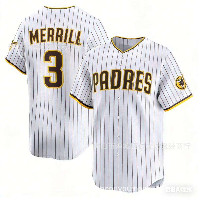 Embroidered Baseball Jersey Cap Mens Unisex Sport In White Padres 3 Design Fall Winter Wear