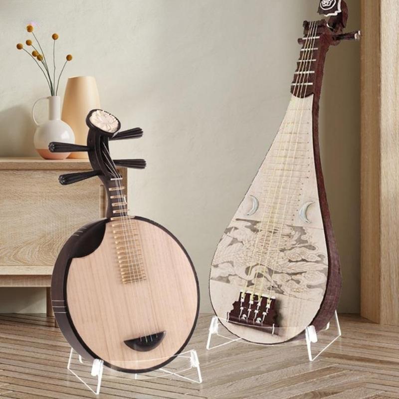 Violins Ukuleles String Instrument Holder Base with Smooth Surfaces, L-Frame Stand Guitar Floor Bracket Ukulele Shelf