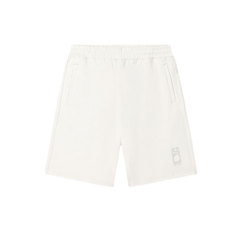 FILA Original Knit Casual Fashion Lace-Up Five-Point Sports Shorts Men shorts Steam-White F51M529604F-IV