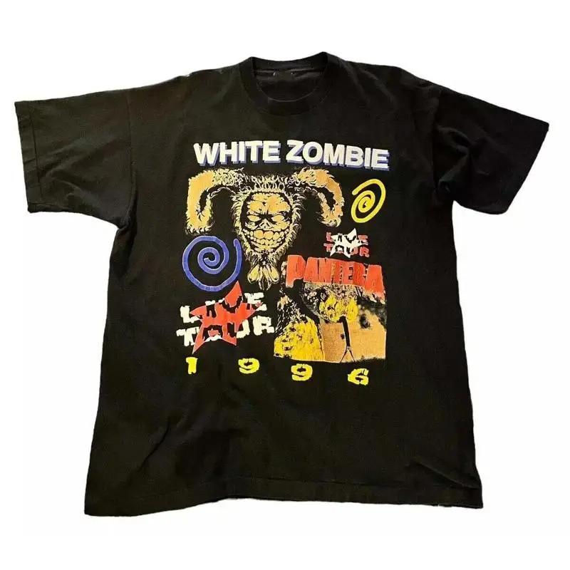 White Zombie Music Tour Band Black T Shirt Cotton All Size S разноцветный