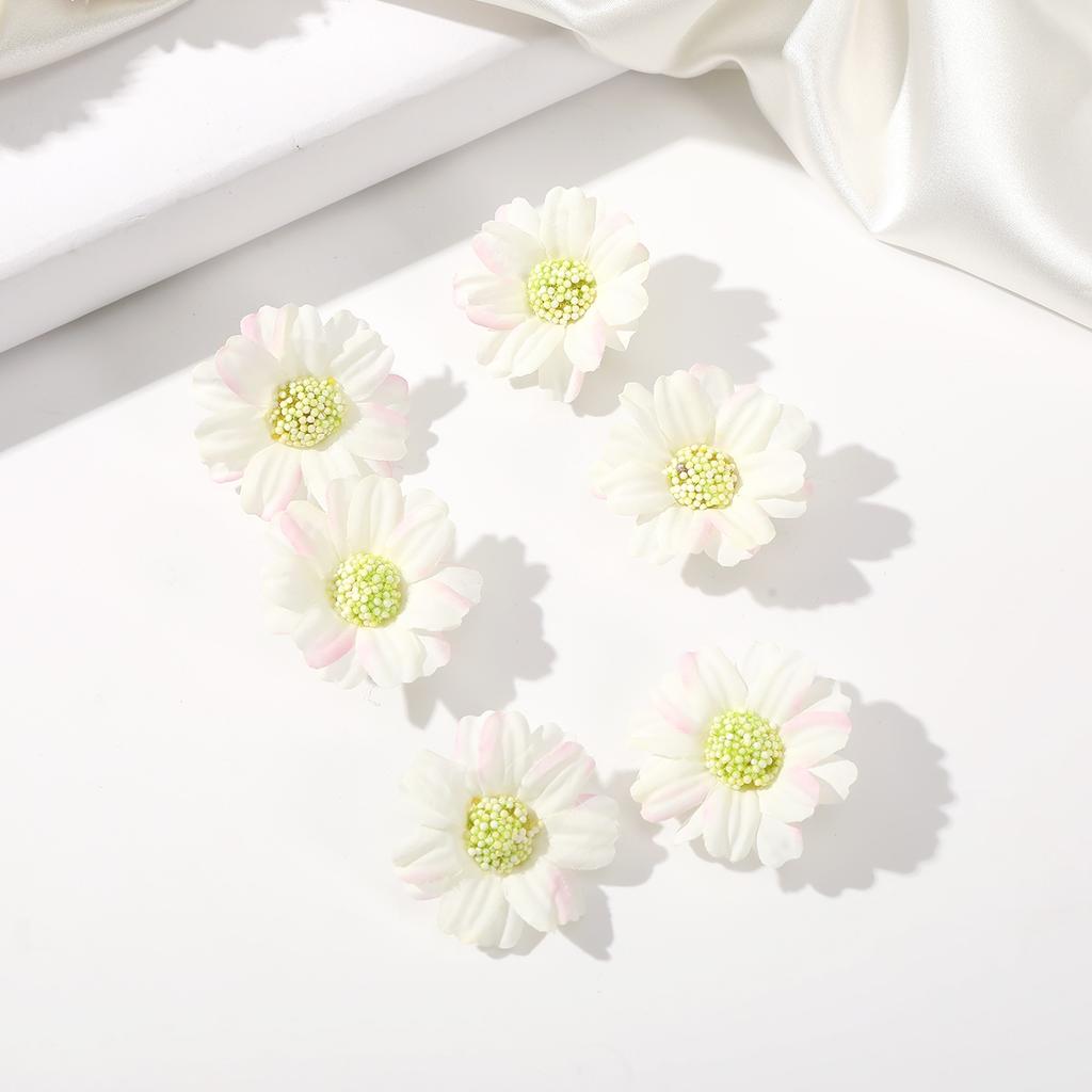 AWAYTR 6 Pcs Grampos de Cabelo Girassol Franja Lateral Clipe Margarida Fofa Pequena Flor Presilhas de Cabelo Grampo Bico de Pato Acessórios de Cabelo Femininos