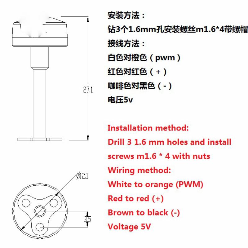 LED Light with Mounting Bracket for Tamiya 1/14 RC Scania Truck Tipper 56323 56360
