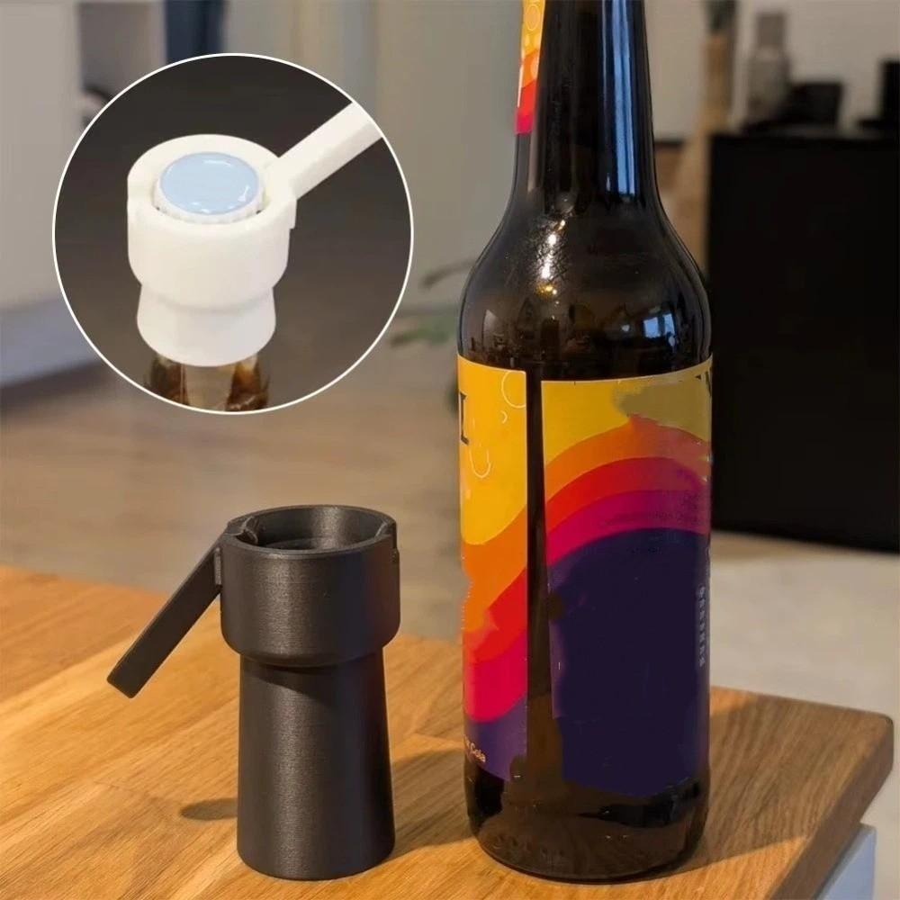 3PCS 3D Printed Lever Beer Bottle Opener Portable Beer Can Opener Cap Launcher Remover  Home Party