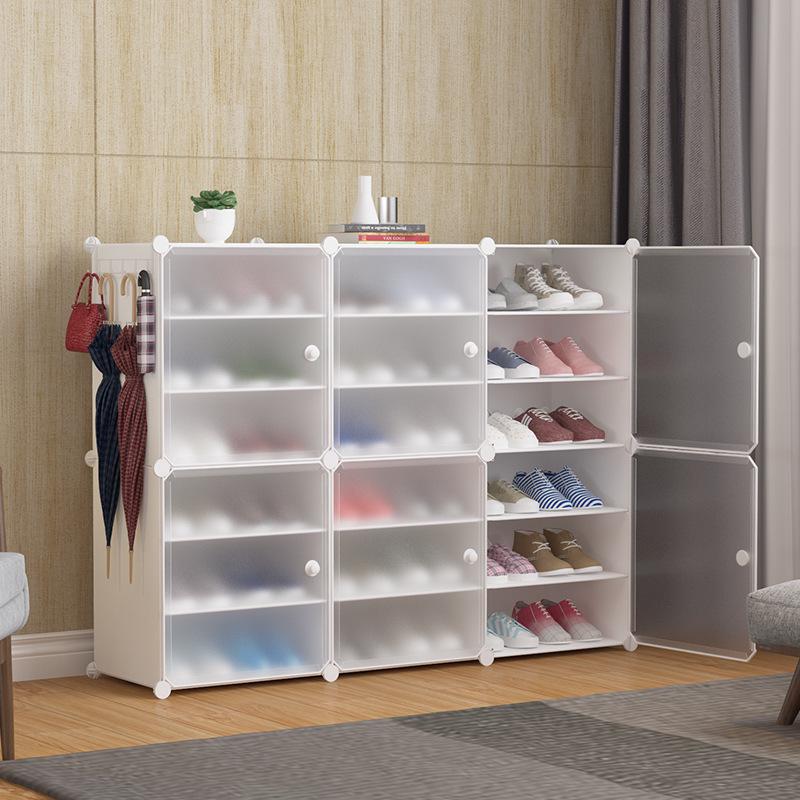 Foldable Multi-layer Shoe Rack: Vertical Wall-mounted Storage Cabinet for Students and Dorms