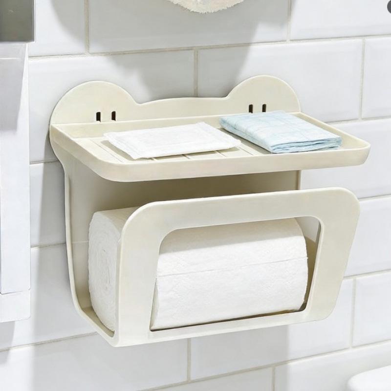Cream Style Wall-Mounted Cartoon Wet Wipes and Tissue Storage Box