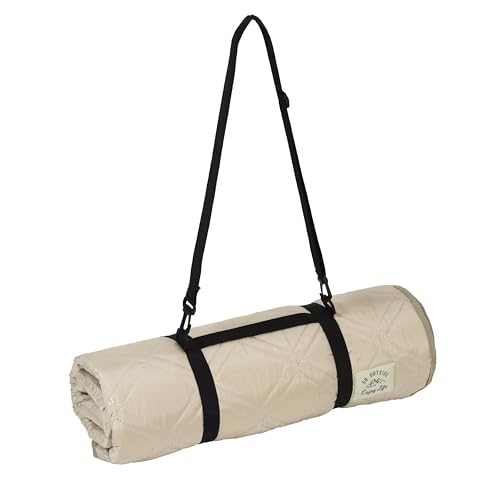 Captain Stag (CAPTAIN STAG) Water-Repellent Quilted Picnic Sheet, 200 X 180 Cm, with Loops, Khaki, Monte (UB-3070)