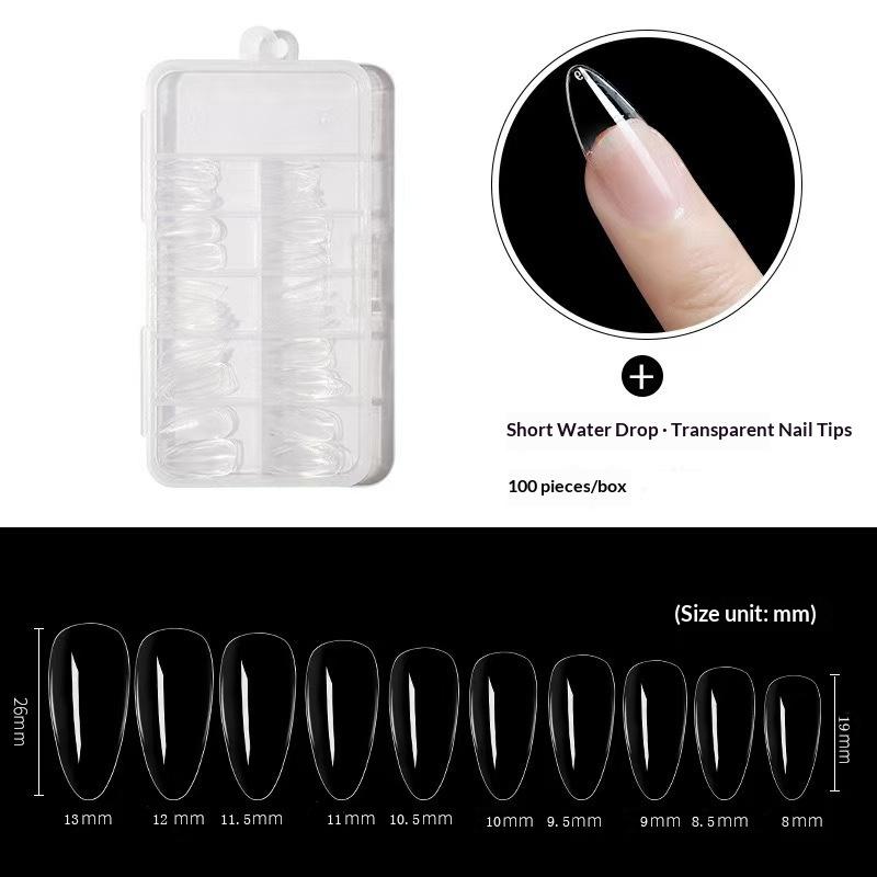 240pcs Sandwich Dual Nail Forms Coffin Nail Molds 15 Sizes Set for Salon Acrylic Gel Extension Manicure Tools