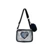PVC Transparent Clear Bag Women Men Phone Shoulder Crossbody Bags Casual Messenger Bags Stadium Approved for Concerts Festivals