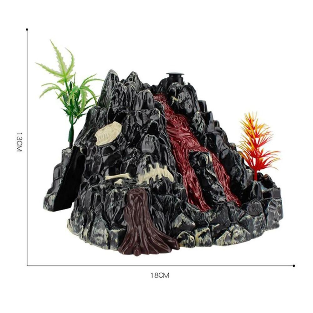 PVC Dinosaur Simulation Volcano Safety Material Volcano Simulation Scene Figure  Experiment Action