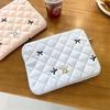 Korean Ins Style Cute Diamond Embroidery Bow Notebook Storage Bag (11/13/15 Inch)