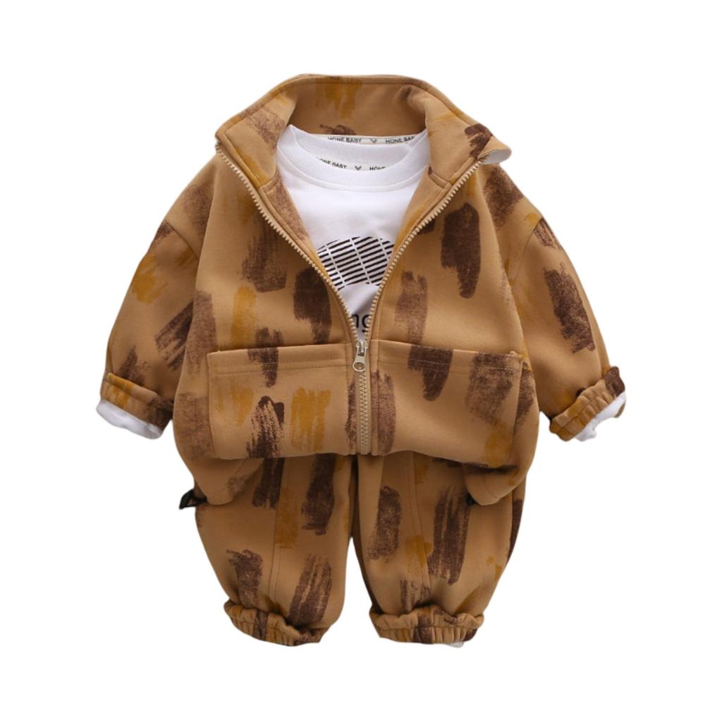 Dětská ležérní souprava s dlouhým rukávem, pohodlné každodenní oblečení