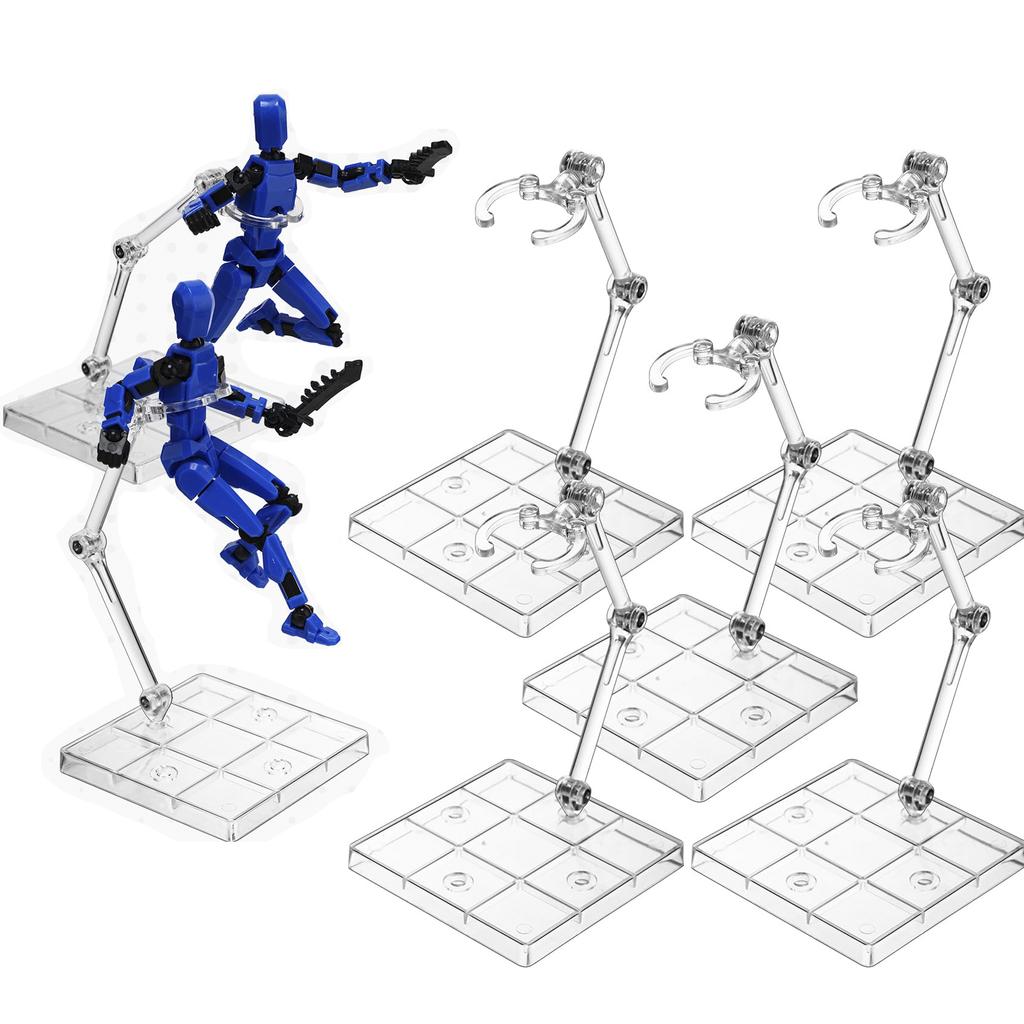 5-50Pcs Clear Action Figure Stand Display Base Holder Support For 1/144 Scale Model Toys Dolls
