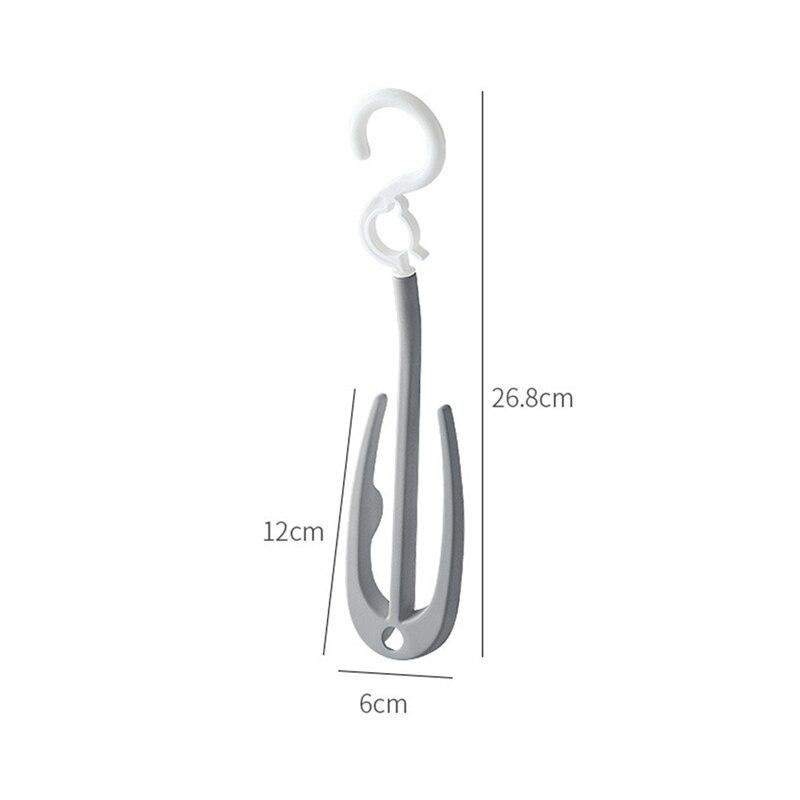 Slatable Double Hanger Drying Facial Household Rotary Drying Strapping Outdoor Anti-windwear Shoes Rack