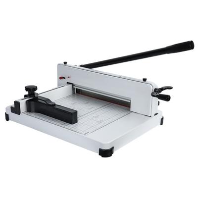 Präziser Papierschneider mit Anti-Rutsch-Gummifüßen A4-Papierschneider mit integrierter Klemme 400 Blatt Schneidekapazität Kartonschneider
