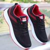 Chaussures de sport décontractées pour hommes, baskets respirantes en maille noire, chaussures de course, de marche et de tennis