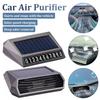 Solar Powered Car Air Purifier With Deodorizing Sterilizing Light Intelligent Function Indicator Color Saving Changing Ener S1K2