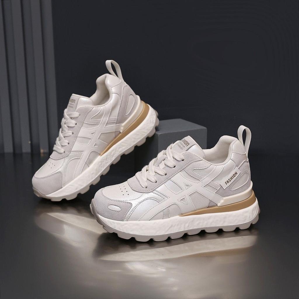 Daddy shoes 22 new autumn shoes thick-soled heightened lightweight soft-soled Forrest Gump casual sports shoes
