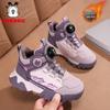 Babudou Fleece-Lined Children's Hiking Shoes: 2025 Autumn/Winter Cold-Resistant, Wear-Resistant, Non-Slip Sports Shoes for Medium and Large Kids.