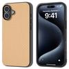 For iPhone 16 Plus Case Hybrid Phone Cover Carbon Fiber Texture