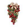 Christmas Decorative Ball Hanging Inverted Bow Knot Rattan Door Hanging Tree Pendant Customized Window Decoration