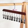 Clips Great Load Bearing Anti-slip Wardrobe Clothes Hanger Scarf Tie Clip Hanger