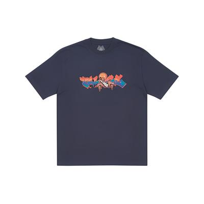 Palace Ultimo Series Cartoon Print Round Neck Short Sleeve T-Shirt Unisex T-Shirts P21TS232