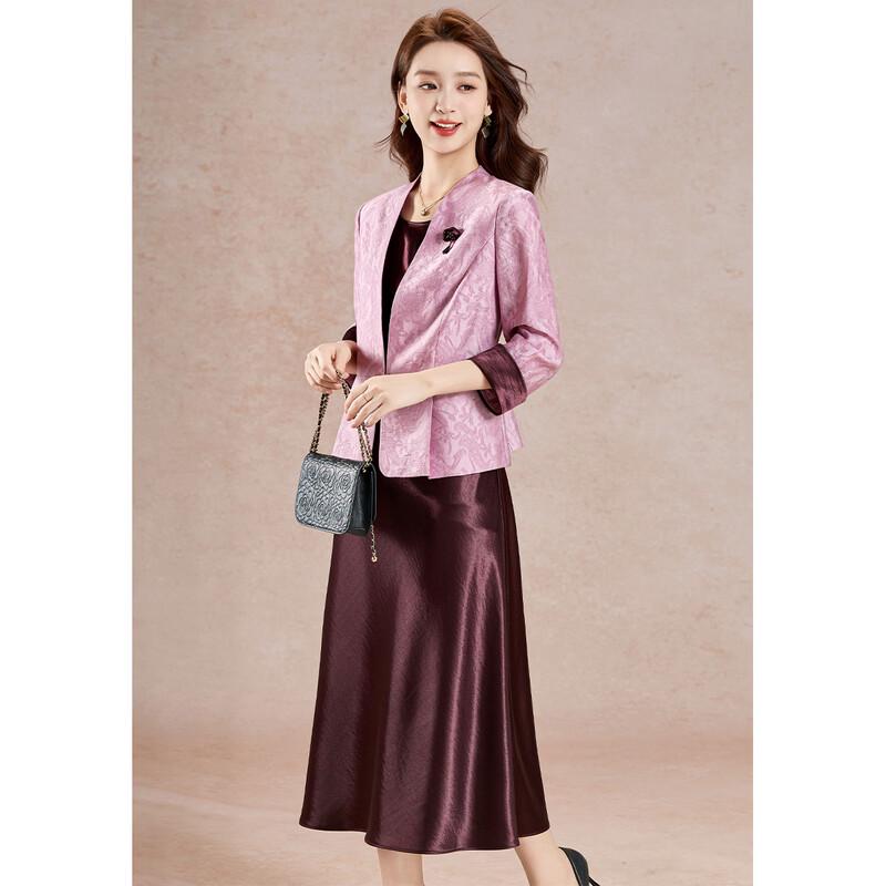 Lyocell Tencel New Chinese Style Two-Piece Suit & Dress Set