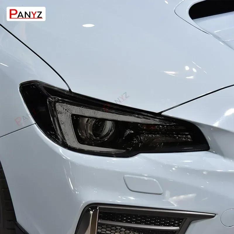 2 Pcs Car Headlight Protective Film Front Smoked Black TPU Sticker For Subaru Forster WRX BRZ Outback Legacy Impreza Accessories